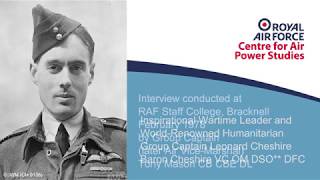 RAF CASPS Historic Interview  Group Captain Leonard Cheshire [upl. by Neehcas]