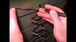 Single Pin Picking An OLD Office Cabinet Lock That Has UNION Brass Lock [upl. by Marten]