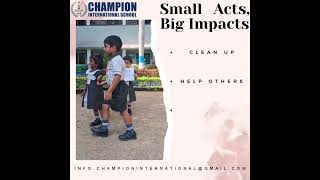 Our Montessori 1 champs showing small acts that creates big impacts in the world [upl. by Stefanac]