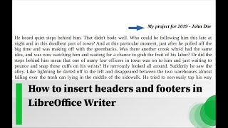 How to Add Page Numbering in LibreOffice Writer [upl. by Aleris126]