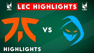 FNC vs RGE Highlights  LEC 2025 Winter  Fnatic vs Rogue by Onivia [upl. by Nolrac45]