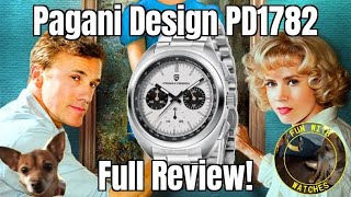 Pagani Design PD1782 VK63 MechaQuartz Chronograph Watch Review [upl. by Hadleigh]