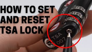 How to Set and Reset 3dial Luggage TSA Approved Lock SHYLERO  TSA Lock Forgot Combination [upl. by Irved358]