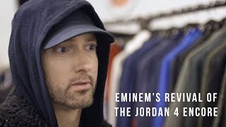 Eminems Revival of the Jordan 4 Encore Available Exclusively on StockX [upl. by Sabas599]