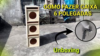 COMO FAZER CAIXA DE SOM para alto falantes de 6 POLEGADAS [upl. by Undine]