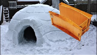 How to build an igloo using an igloo making form [upl. by Rayner]