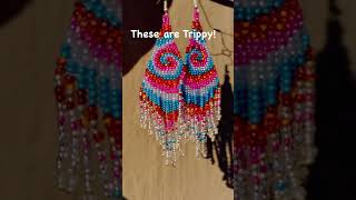 Loved how these beaded fringe earrings turned out 🤗 [upl. by Nasya]