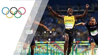 Mcleod is first Jamaican to win Olympic gold in Mens 100m hurdles [upl. by Truk]