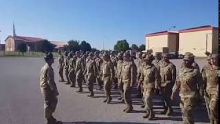 Drill Sergeant brings motivation through marching cadences [upl. by Ainesy425]