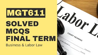 MGT611 Final Term Past PaperSolved MCQs [upl. by Ifar284]