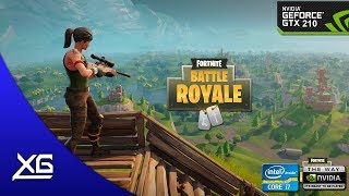 Fortnite Battle Royale Graphics  Nvidia Geforce GT 210 1GB DDR3  480p  LOW  FPS  TEST [upl. by Noelani]