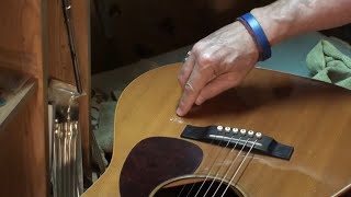 guitar finish chip  dent repair [upl. by Nosiddam267]