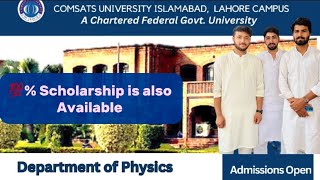 Admission open Fall2024 Comsats university lahore campus [upl. by Airoled]