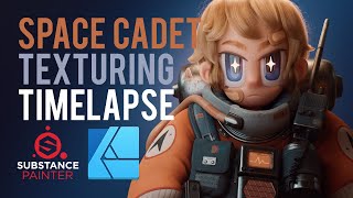 Space Cadet Substance Painter 2020 Character Timelapse [upl. by Lemak]