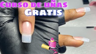 CLASE1 como aplicar uñas de acrílico para principiantestip natural [upl. by Eetnahc]