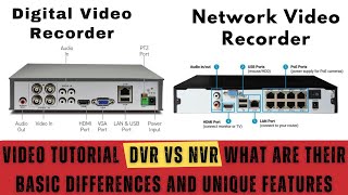 DVR Vs NVR What are their Basic Differences and Unique Features [upl. by Eahsat521]