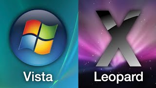 Windows Vista vs Mac OS X 105 Leopard UIs [upl. by Sherburn]