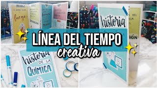 LÍNEA DEL TIEMPO CREATIVA Decorada  DanielaGmr ♥ [upl. by Lindie]