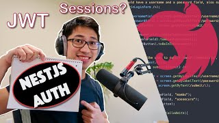 NestJS Authentication JWTs Sessions logins and more  NestJS PassportJS Tutorial [upl. by Barraza731]