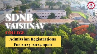 SDNB Vaishnav College  Campus Video  2023 [upl. by Sholem]