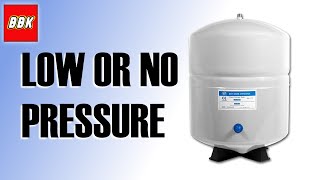 Reverse Osmosis Low or No Pressure  How To Fix  Home Master Under The Sink System Water [upl. by Oleg1]