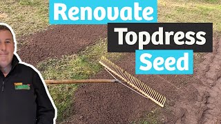 Aerating Scarifying and levelling out a bumpy lawn [upl. by Trawets229]