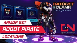 Robot Pirate Armor Set Locations  Ratchet and Clank Rift Apart [upl. by Ronald846]