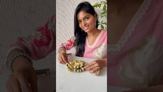 Sweet corn 🌽 husk తో candle holder DIY tealightcandleholder diwalispecial [upl. by Eniluj]