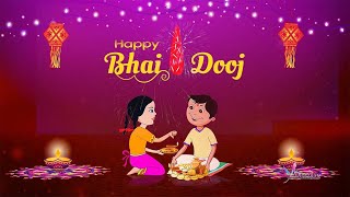 Happy Bhai Dooj Motion Graphics No Copyright Copyright Free Videos Background [upl. by Gaile]