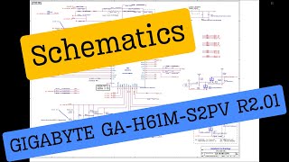 Boardview  Schematic digram  GIGABYTE GAH61MS2PV R201 Schematics Free Dowload [upl. by Lee172]