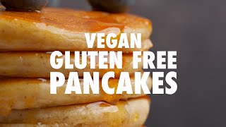 Vegan Gluten Free Pancakes  Loving It Vegan [upl. by Spiegel299]