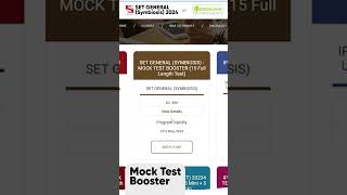 SET GENERAL Symbiosis 2024 Mock Test Booster mocktest setgeneral [upl. by Lowery780]