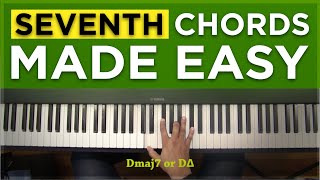 Seventh Chords Made Easy  Major 7ths and Dominant 7th [upl. by Nej]