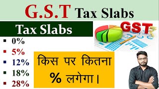 GST Tax Slabs  0 5 12 18 28  किस पर कितना लगेगा  Tally Course in Hindi [upl. by Hairem]