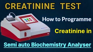 How to Program Creatinine In Agappe Mispa viva biochemistry analyser [upl. by Aicilef]