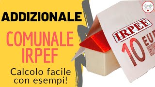 ADDIZIONALE COMUNALE IRPEF approfondimento e calcolo 2020 [upl. by Hamnet88]