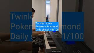 Twinleaf town  Pokemon Diamond Daily sketch 41100 piano vgm pokemon [upl. by Ogg]