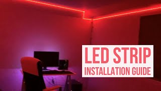 LED Strip Installation Guide  164ft amp 32ft [upl. by Llehsyar]