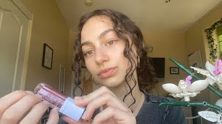 ASMR lip gloss triggers 🍓✨ [upl. by Ralli]