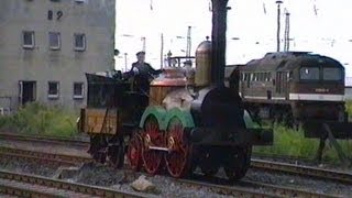 quotSaxoniaquot die erste in Deutschland gebaute Dampflokomotive Deutsche ReichsbahnMuseumsdampflok [upl. by Heddy814]