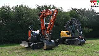 Mecalac Skid excavator Vs Standard Excavator [upl. by Lanuk]