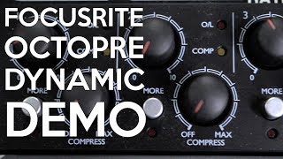 Focusrite Scarlett OctoPre Dynamic  SpectreSoundStudios DEMO [upl. by Urdna197]