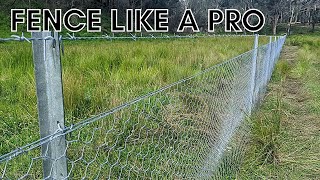 How to Build a Farm Fence  Chicken Wire [upl. by Anna-Diane]