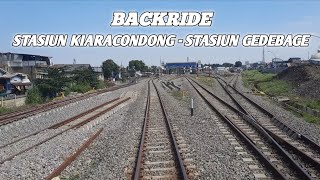 BACKRIDE BY TRAIN  STASIUN KIARACONDONG  STASIUN GEDEBAGE  16 JULI 2024 [upl. by Airdnazxela]