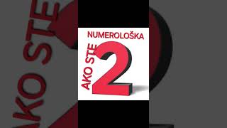 AKO STE NUMEROLOŠKA 2 [upl. by Llewsor]