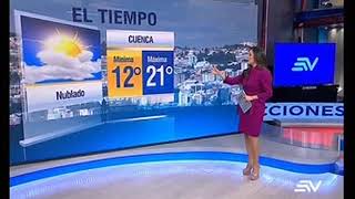 Pronóstico del tiempo en Quito Guayaquil y Cuenca  Ecuavisa [upl. by Dannon]