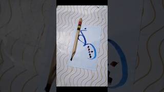 How to write the alternative connection of بض with nuqaat in Arabic caligraphyartcalligraphy [upl. by Etti]