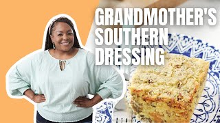 Kardea Browns Southern Dressing ​ Kardea Browns Southern Thanksgiving  Food Network [upl. by Koblick]