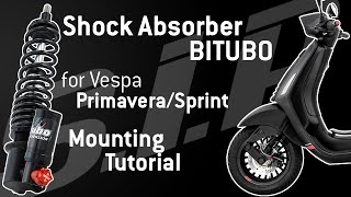 Stoßdämpfer BITUBO Black Edition Vespa Sprint  Primavera🛵🔧 Montage Tutorial  SIP [upl. by Gladstone27]