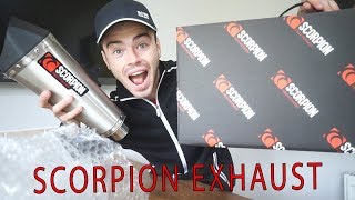 UNBOXING THE SCORPION SERKET TAPER EXHAUST [upl. by Yhotmit]